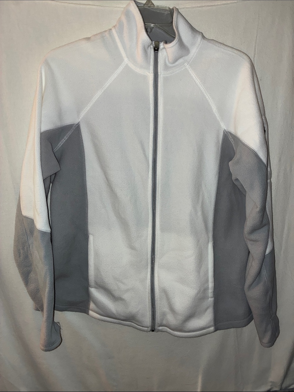 Tek Gear White Fleece Jacket - Full Zip